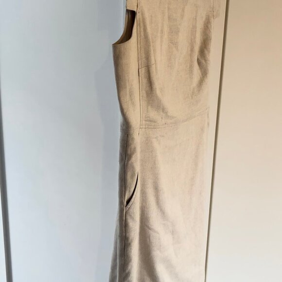 J.Crew Tan-Beige Suit Sheath Dress – Size 12 Professional Workwear - Picture 4 of 4